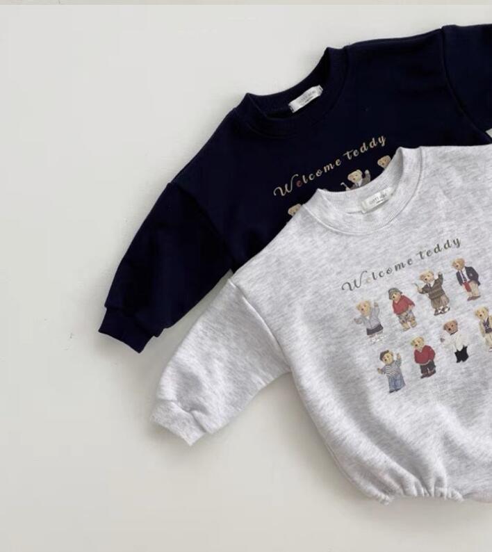 春秋新作 赤ん坊 韓国版 綿 長袖 動物 外出する 連体服 男女兼用 ロンパース 子供服