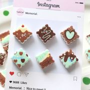 アクリル 穴ありデコパーツDIY ビーズパーツ デコ素材 手芸材料 チェーンパーツ アクセサリーパーツ