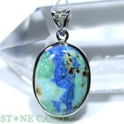 ☆一点物☆【ペンダントトップ】ターコイズインラピスラズリ (3A) No.58