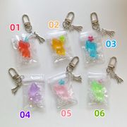 6色 金魚キーホルダー  透明な金魚袋  魚のキーホルダー  金魚雑貨
