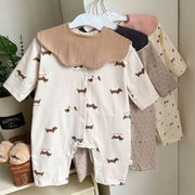 2026春※YR☆ベビーロンパース 花柄カートゥーン 長袖コットンカバーオール