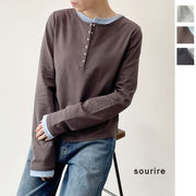 【2026新作】レイヤード見えヘンリーネック