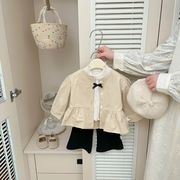 2026春秋子供服 カジュアル系 可愛い トレンチコート 韓国風 トップス ベビー服 キッズ服 [73~120cm]