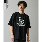 【SIDEWAYSTANCE】ウェーブカレッジロゴ半袖Tシャツ