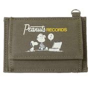 パスケース スヌーピー パス ＆ コインケース PEANUTS RECORDS GR【小ロット販売】