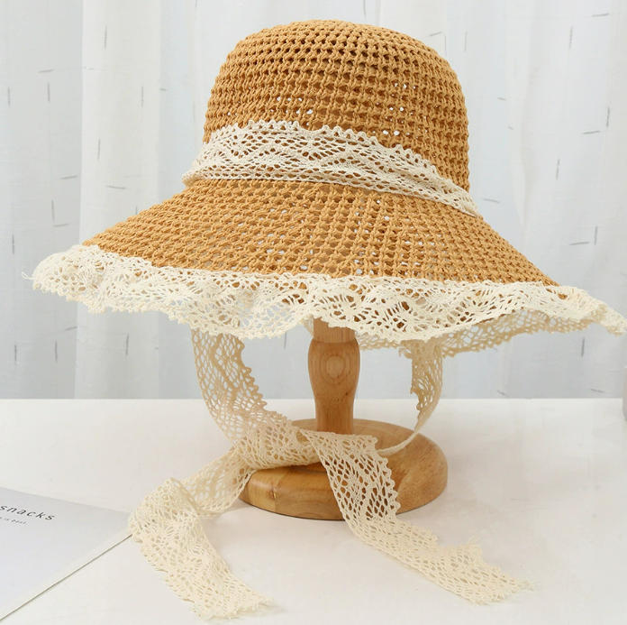 キャップ 日除け帽子 リボン付き帽子 帽子 レディース UVカッ 麦わら帽子 草編み帽子