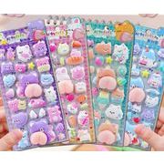 新商品  デコレーション 手帳用 貼り付け★粘着シール★立体キャラクターシール 3Dシール