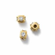 8.5*6mm スペーサーパーツ ロンデルパーツ ゴールドカラー