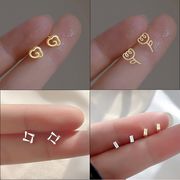 8色 ポストsilver925  四芒星のイヤリング  男性と女性のためのイヤリング