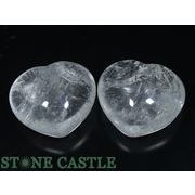 ☆一点物☆【置き石】ハート型 レインボー水晶 (2個セット) No.55