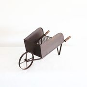 【直送可】手押し車型フラワーカート　花台