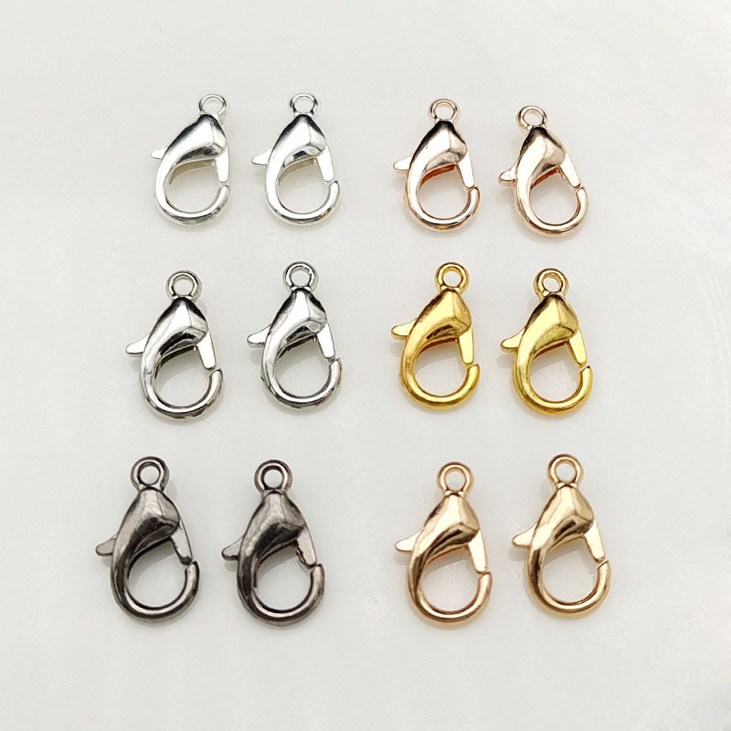 カニカン パーツ ゴールド アクセサリーパーツ 留め具 基礎金具 エンドパーツ 部品 シルバー 黒色 フック