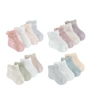 【SOCKS】可愛い通気ソックス4ペアセット