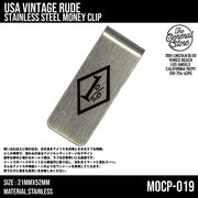 ステンレス　マネークリップ　ビンテージ　バイカー　レトロ雑貨　アメリカン雑貨