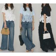 2026年INS 春夏新作  デザイン おしゃれ  気質　フリル   シャツ  トップス