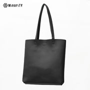 PUレザースクエアシンプルトートバッグ/MinoriTY
