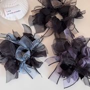リボンシュシュ　ヘアアクセサリー　レディース　デザイン　韓国風　髪飾り