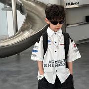 2026夏新作 ins韓国子供服 子供服 ベビー服  キッズ服 男の子 トップス 半袖 シャツ 90～160CM