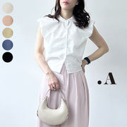 【2026新作】ブロードパフショルダーブラウス