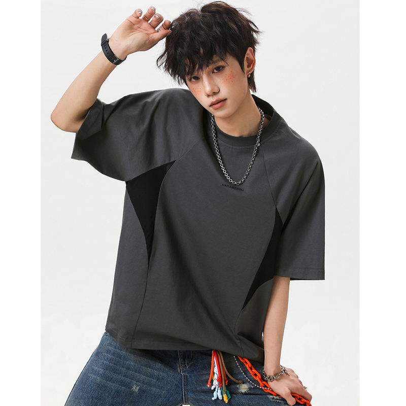 メンズファッション ラウンドネック 半袖 Tシャツ 男女兼用 カジュアル