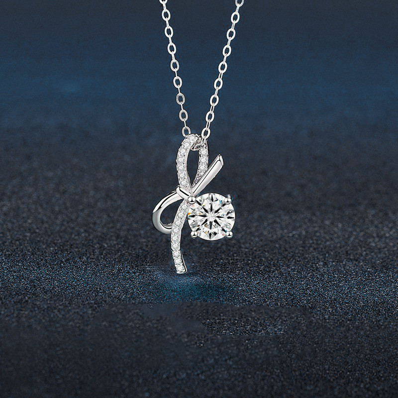 1ct モアサナイト ネックレス ネック飾り レディース シルバー925 アクセサリー ジュエリー プレゼント
