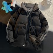 メンズアウター棉服ロングコート 秋冬防寒服カップル ファージャケットペアコート厚手