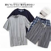 パジャマ  メンズ   半袖   パジャマ  韓国風  ルームウェア  部屋着  ファッション 人気