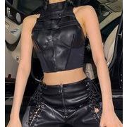 トップス キャミソール 細身 スリム タイト ショート丈 インナー レディース