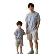 【一家三人お揃い】2026夏 速乾吸汗半袖Tシャツ 男女兼用 バッグ付き 90～150cm＋大人XS～XL