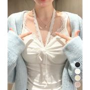 【日本倉庫即納】 カップ付きキャミソールホルターネック夏服