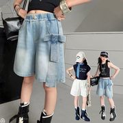 新作女の子ジーンズ  ハーフパンツ キッズズボン 子供服 大人気韓国風LF