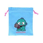 【巾着袋】ハンギョドン サガラ刺繍巾着 ブルー
