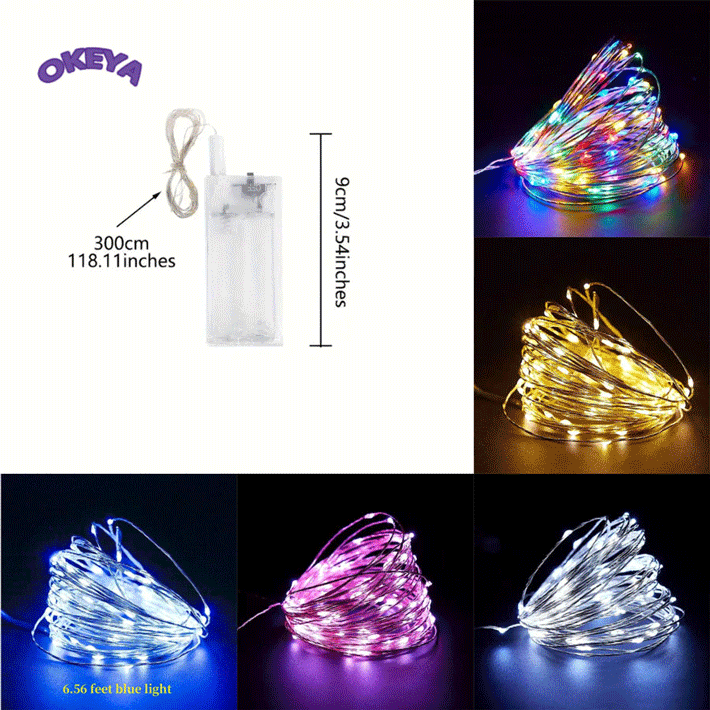 フェアリーライト電飾led イルミネーション 3M クリスマス 飾りツリー led電球 点滅しない 5色展開
