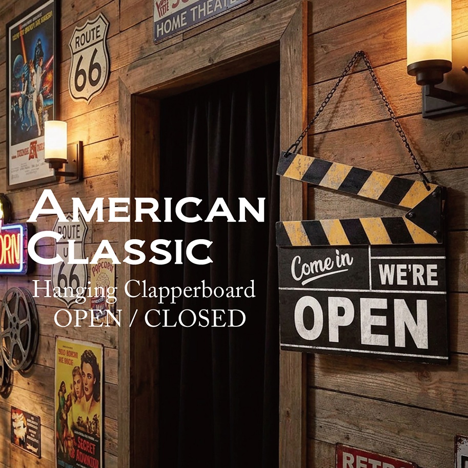 アメリカンクラシック ハンギングクラッパーボード OPEN / CLOSED★