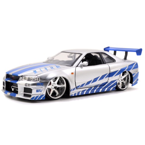 JADATOYS 1:24ワイルドスピードダイキャストカー BRIAN'S NISSAN
