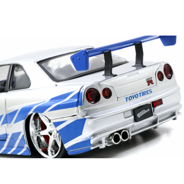 JADATOYS 1:24ワイルドスピードダイキャストカー BRIAN'S NISSAN