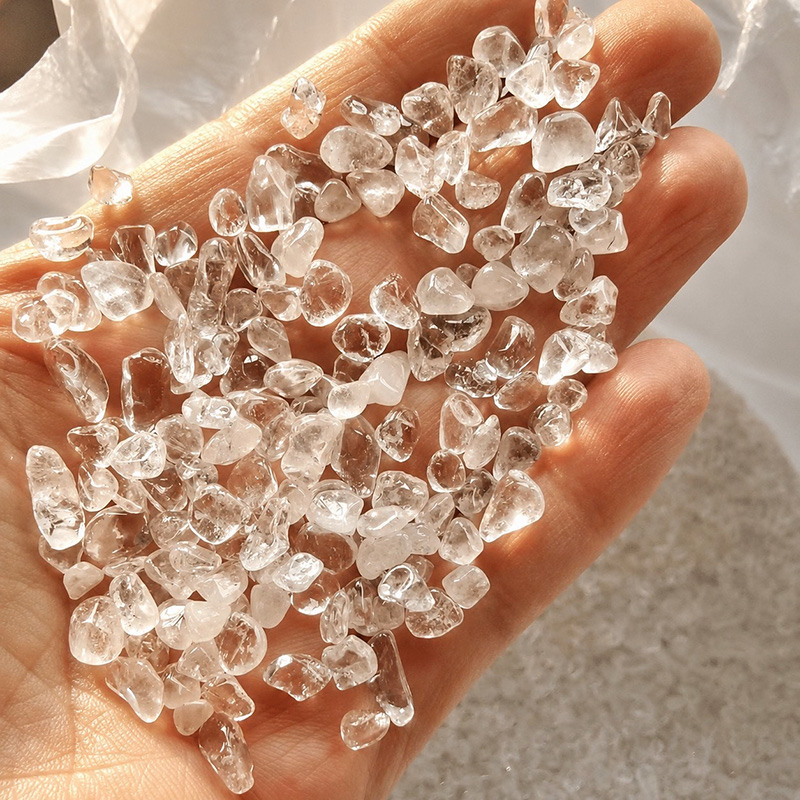 【小粒】1KG 約5-8mm 天然水晶 ブラジル産 さざれ サザレ 細石 浄化 天然石 パワーストーン 浄化用