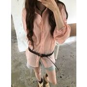 今季マストバイ 2026夏 襟付き 無地 ゆったり 日焼け対策 長袖シャツ