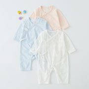 2026夏新作★ベビー★ボーダーロンパース★ベビー服★ロンパース