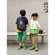 子供服　100-160cm　キッズTシャツ　ガールズ　春夏　韓国キッズ服
