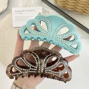 バンスクリップ　ヘアクリップ　ヘアアクセサリー　アクリル　韓国ファッション