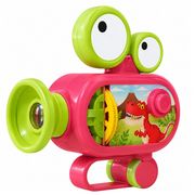 定型 ミニ プロジェクターライト カメラロボット 3カラー 2WAY 手持ち 置き型 知育玩具 投影 おもちゃ 学習