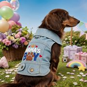 春夏新作 デニム 犬服  犬の服　犬  猫  ネコ  ペット服   猫服    ペット   ペット用品（XS-XL）