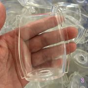 スクイーズの皮 透明 蓋付き 手作りスクイーズキット TPR製 ぷにぷに DIY素材 スライム ビーズ 粘土