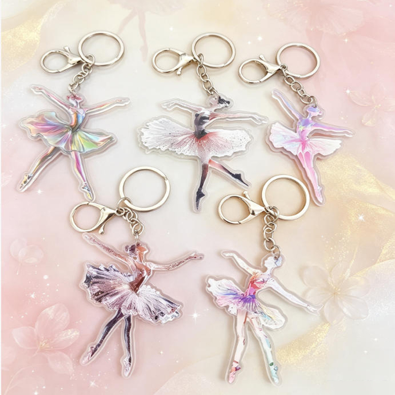 アクリル バレエ キーホルダー  バレエ アクセサリー  バッグペンダント バレエ 雑貨 バレエ用品