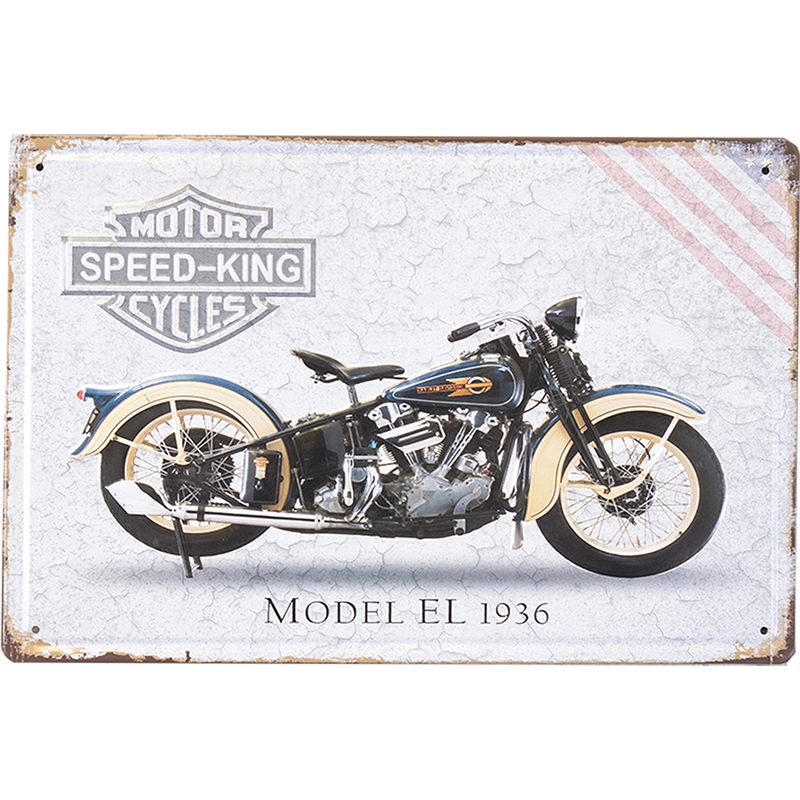 アンティーク メタルエンボスプレート(S)★SPEED KING MODEL EL 1936★