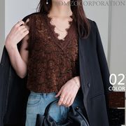 【2026新作商品♪】総レースVネックタンクトップ