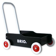 ブラックボディの歩行練習器”BRIO手押し車（黒）”