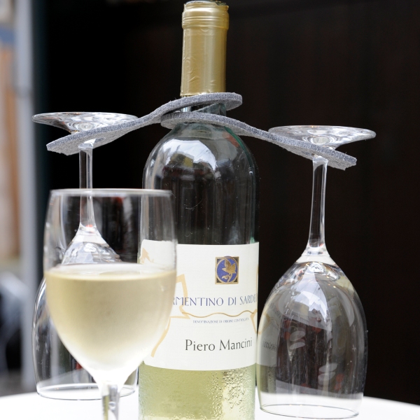 ボトルとグラスをスマートに運ぶハンガー　”furnish”wineglass hanger（ワイングラスハンガー）2枚組