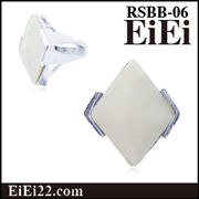 ホワイトシェルリング ファッション指輪 リング デザインリング RSBB-06